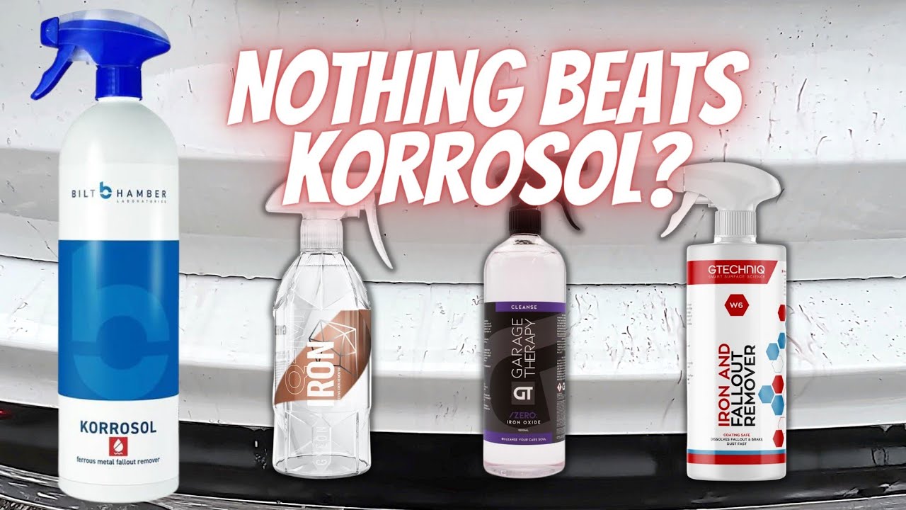 Fallout remover group test Korrosol vs Gyeon Iron vs Gtechniq W6 vs