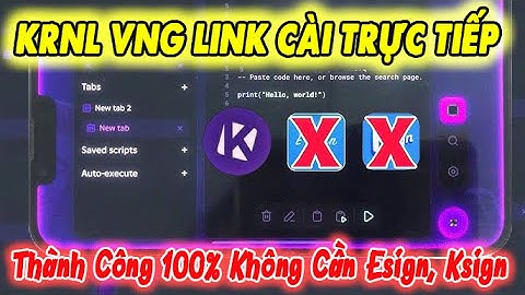 Cách Cài Hack Roblox Trên Iphone Trực Tiếp Không Cần Esign, Ksign, Link Cài trực tiếp  KRNL Mới Nhất