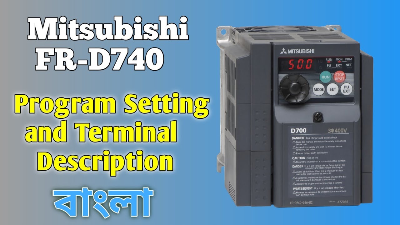 Mitsubishi FR-D740, how to parameter setting for Mitsubishi FR-D740