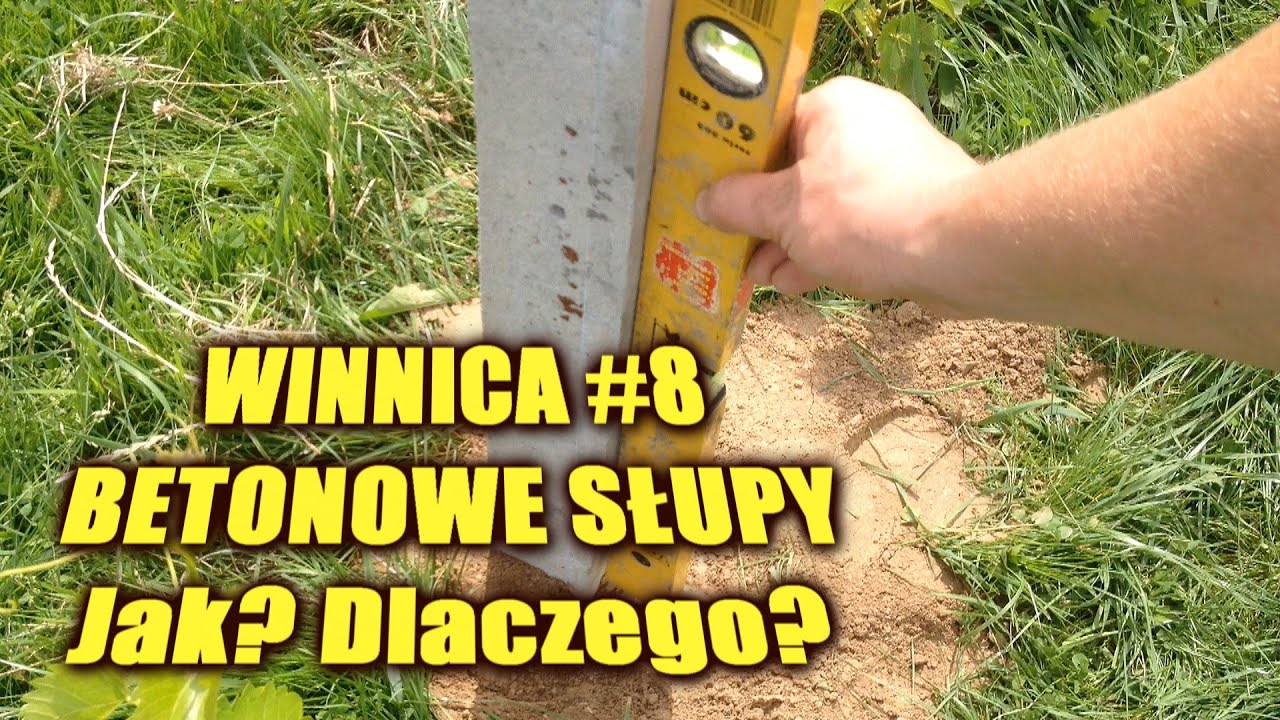 Betonowe słupy. Jak? Dlaczego? Winnica ¦ Dom Pachnący Żywicą