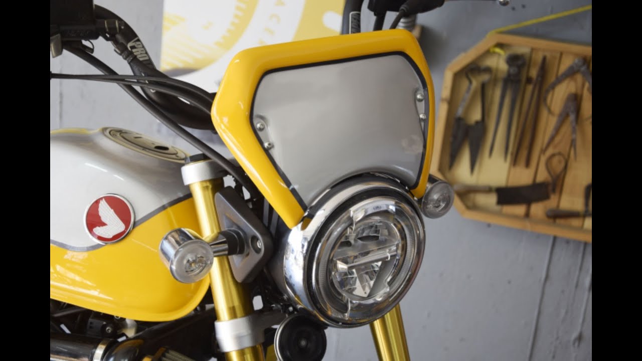 Installation Instruction Headlights Mask for Honda Monkey 125 (MCRHM