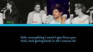 One Direction -  I Want To Write You A Song Color Coded Lyrics