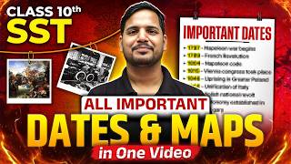 MP Board Class 10 SST 🔥| All Important MAPS & DATES in One Video | Uday Sir