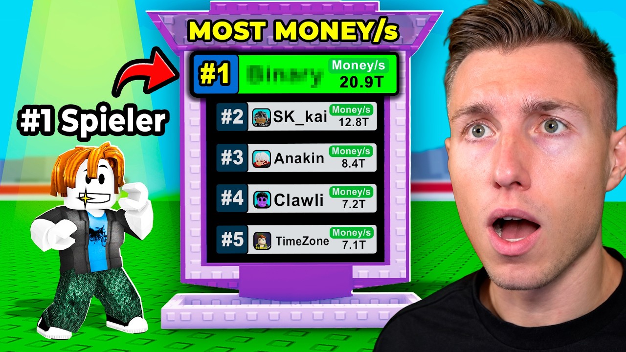 In TOP 1 SPIELER ACCOUNT EINLOGGEN in meinem Roblox Spiel!