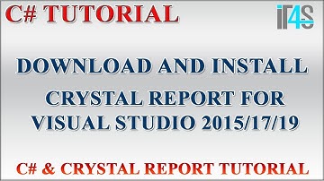 Crystal Report Tutorial C# Urdu | Hindi | Download and Install crystal report for visual studio