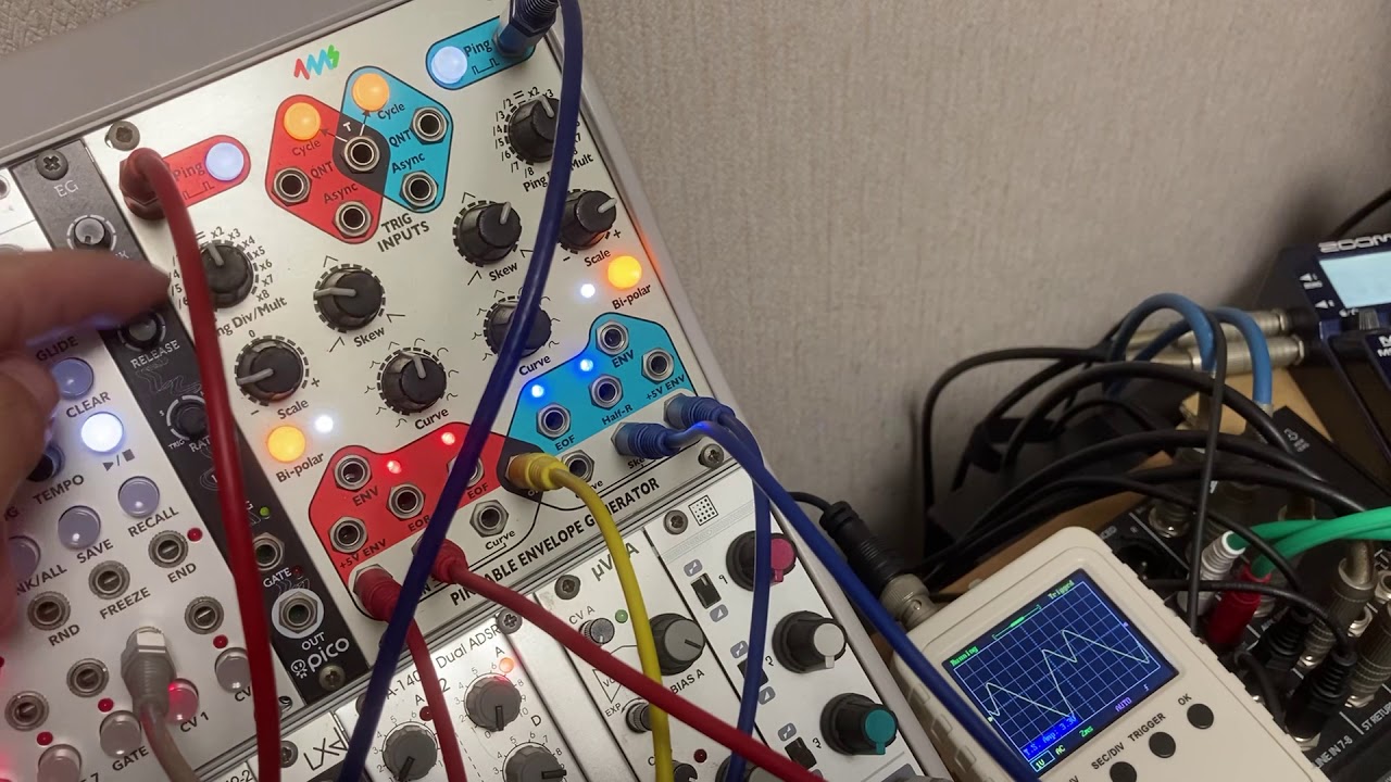 4ms Pingable Envelope GeneratorをComplex VCOに