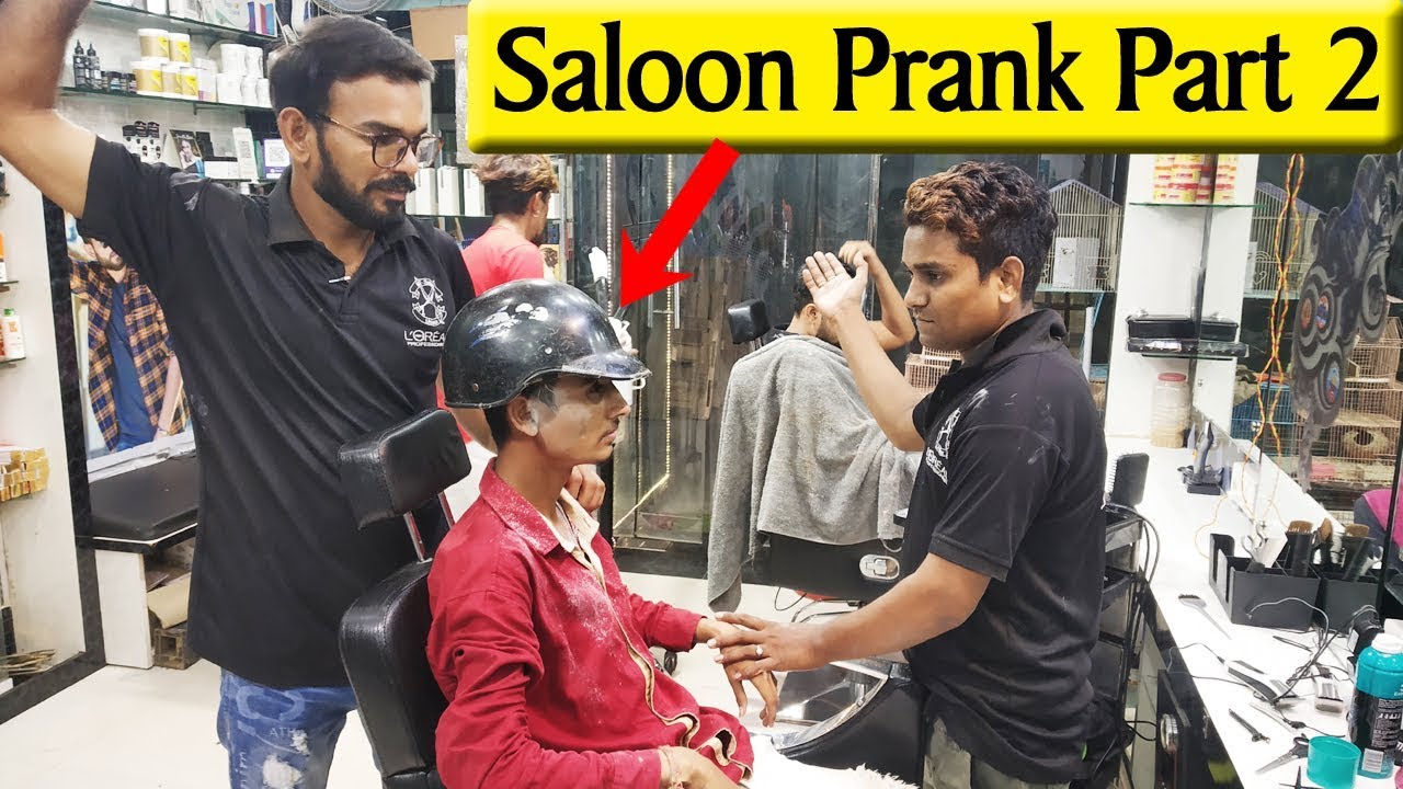 Saloon Prank Part 2 by Zuber khan | Bhasad News | Pranks in India - YouTube