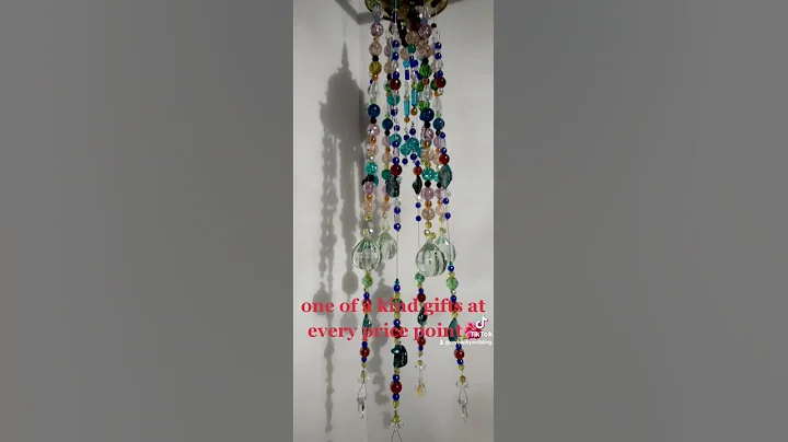 handmade beaded windchime