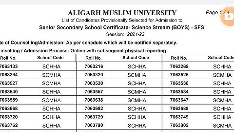 AMU Self Finance Result Declared 2022 | amu Self Finance Class 11 Result Declared 2022 आ गया Result