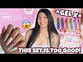 Amazon Nail Kit Review 😱 Beetles Tipex Lite Stiletto Nail Tips + 30 Color Dessert Feast & GIVEAWAY