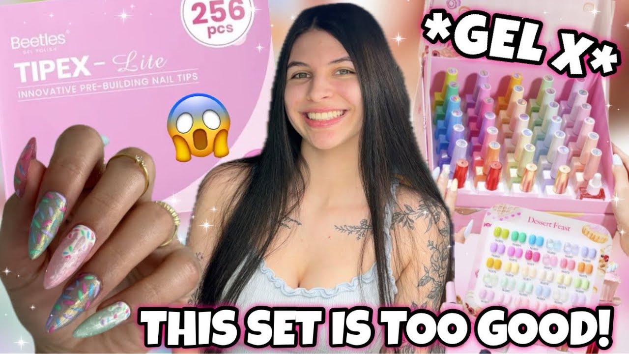 BEST Amazon Nail Kit?! 🍦 Beetles 30 Color Dessert Feast + Tipex