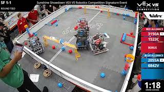 Sunshine Showdown : Default Division - SF #1-1 - 3150A & 1523C vs 2055A & 6842V - Auton + Driver