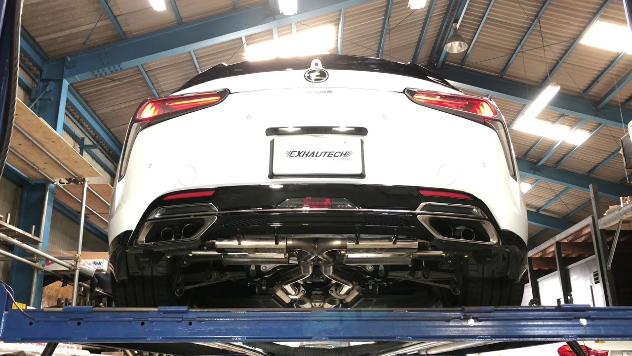 EXHAUTECH JAPAN LEXUS LC500 高音サウンドリア可変バルブエキゾースト
