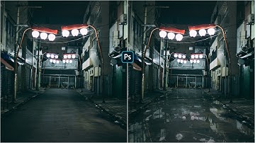 Create Realistic Puddle in Photoshop 2022