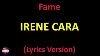 Irene Cara - Fame (Lyrics version)