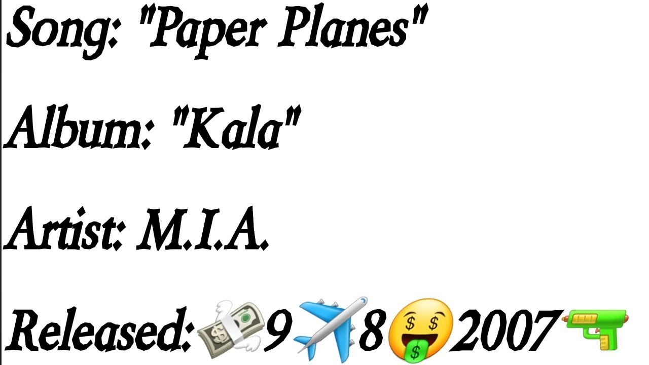 M I A Paper Planes Lyrics YouTube m-i-a-paper-planes-lyrics-youtube