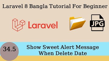 Use Sweet Alert Message When Delete Data | Laravel Bangla Tutorial | Part 34.5 | Moneruzzaman