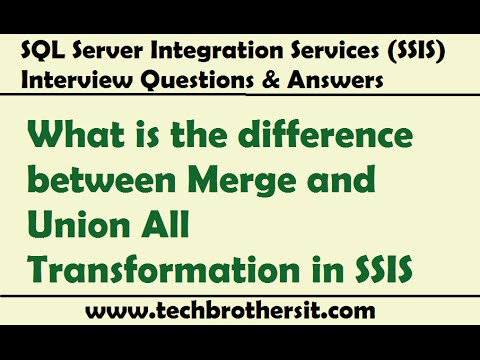 Video: ¿Cuál es la diferencia entre Merge y Union all en SSIS?