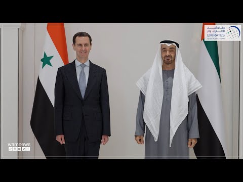 محمد بن زايد يستقبل الرئيس بشار الأسد