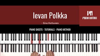 Video thumbnail of "Ievan Polkka - Loituma (Easy Sheet Music - Piano Solo Tutorial - Piano Notion)"