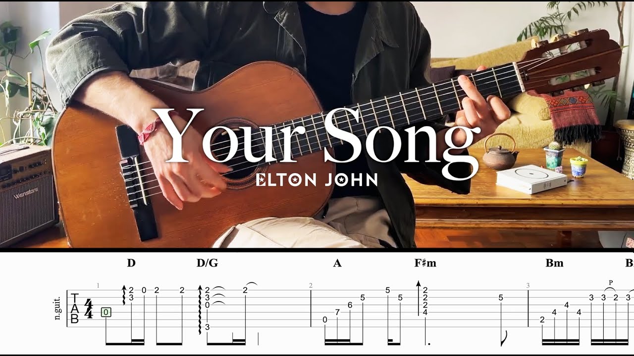 Your Song Elton John Fingerstyle Classical Guitar Nomad s Guitar Your song elton john fingerstyle classical guitar nomad s guitar