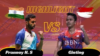 Badminton Thomas Cup | Prannoy H. S. (India) vs Anthony Sinisuka Ginting (Indonesia)