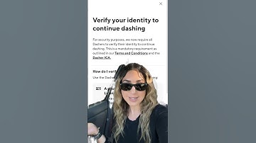Verify identity to continue dashing!