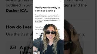 Verify identity to continue dashing!