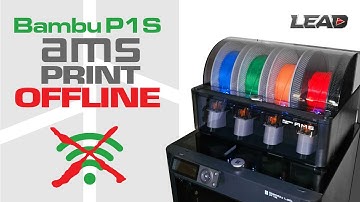 How to use the Bambu AMS Offline on a P1S Printer #bambulab #bambulabp1s