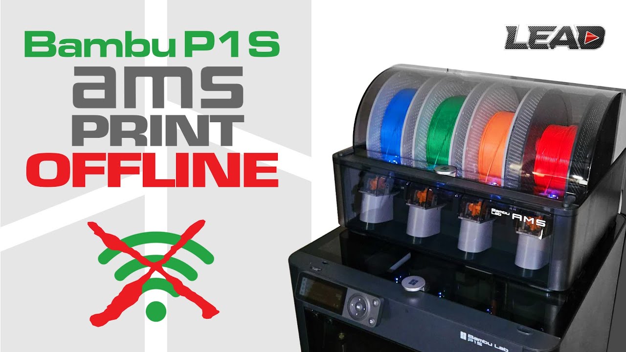 How to use the Bambu AMS Offline on a P1S Printer #bambulab