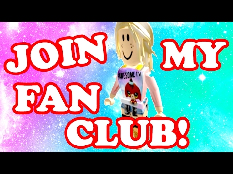 Roblox Join My Fan Club Gamingwithpawesometv Youtube - robloxtheplayer123s fan club building place roblox