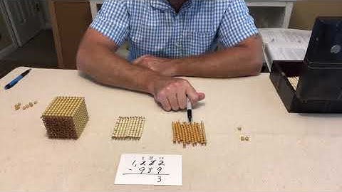 Dynamic Subtraction using Montessori Golden Bead material