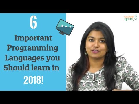 6 Important Programming Languages you Should learn in 2018 ! | TalentSprint - 6 Important Programming Languages you Should learn in 2018 ! | TalentSprint