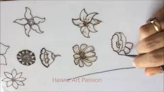 embellishment 9 : different types of flower embellishment for all types of mehendi design