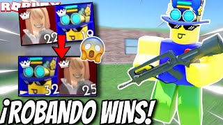 😎 ¡ROBANDO WINS EN ARSENAL! ¿SE ENOJAN? #2 - ROBLOX