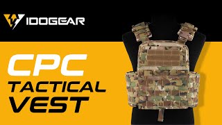 IDOGEAR Tactical Vest Cherry Plate Carrier CPC Camo Molle Genuine Military Camo CP Body Armor