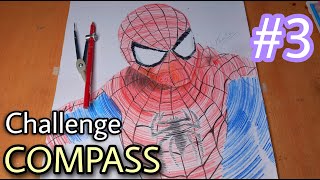 Drawing Spider-Man with COMPASS - Kiran Saini Arts screenshot 3