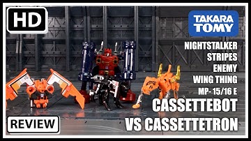 Takaratomy Mall Exclusive Transformers Masterpiece MP15/16 E CASSETTEBOT VS CASSETTETRON Set