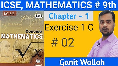ICSE ,Class 9 , Chapter 1 , Ex - 1( C ) # 1 D in 2018 edition#  Rational and Irrational Numbers