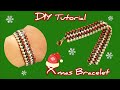 Christmas bracelet/How to make jewelry for Christmas at home/Simple and elegant bracelet/DIY