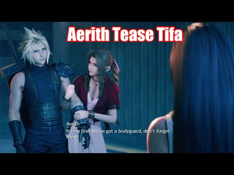 Aerith Tease Tifa about Cloud - Final Fantasy 7 Remake (Japanese Voice)