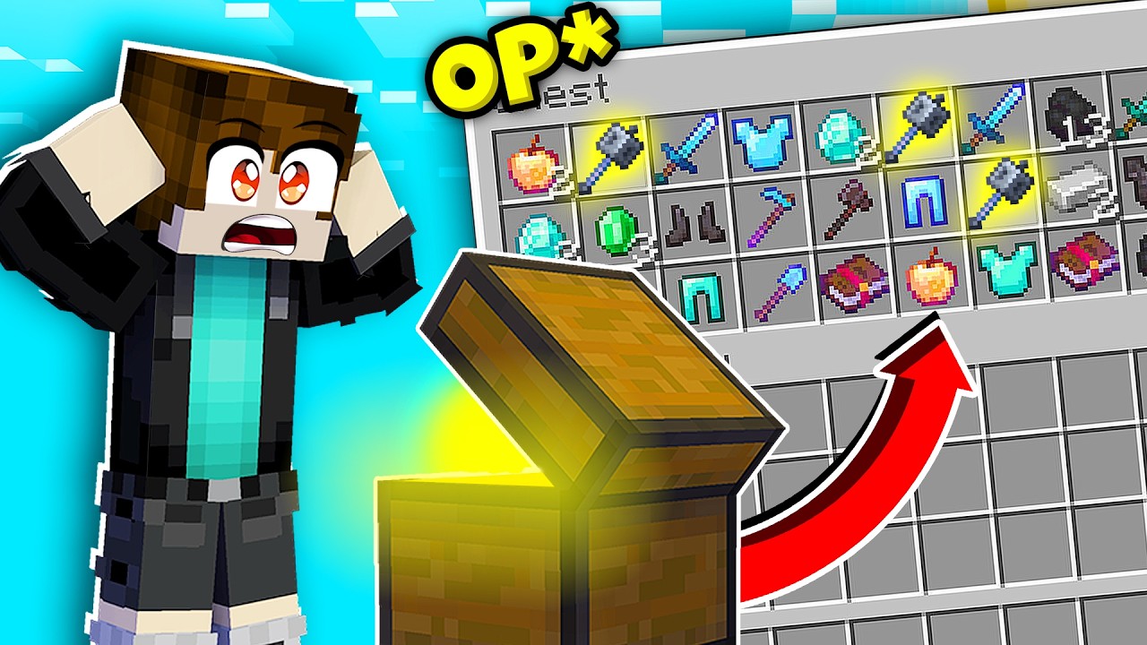 Minecraft, But Chest Are SUPER OP 😨