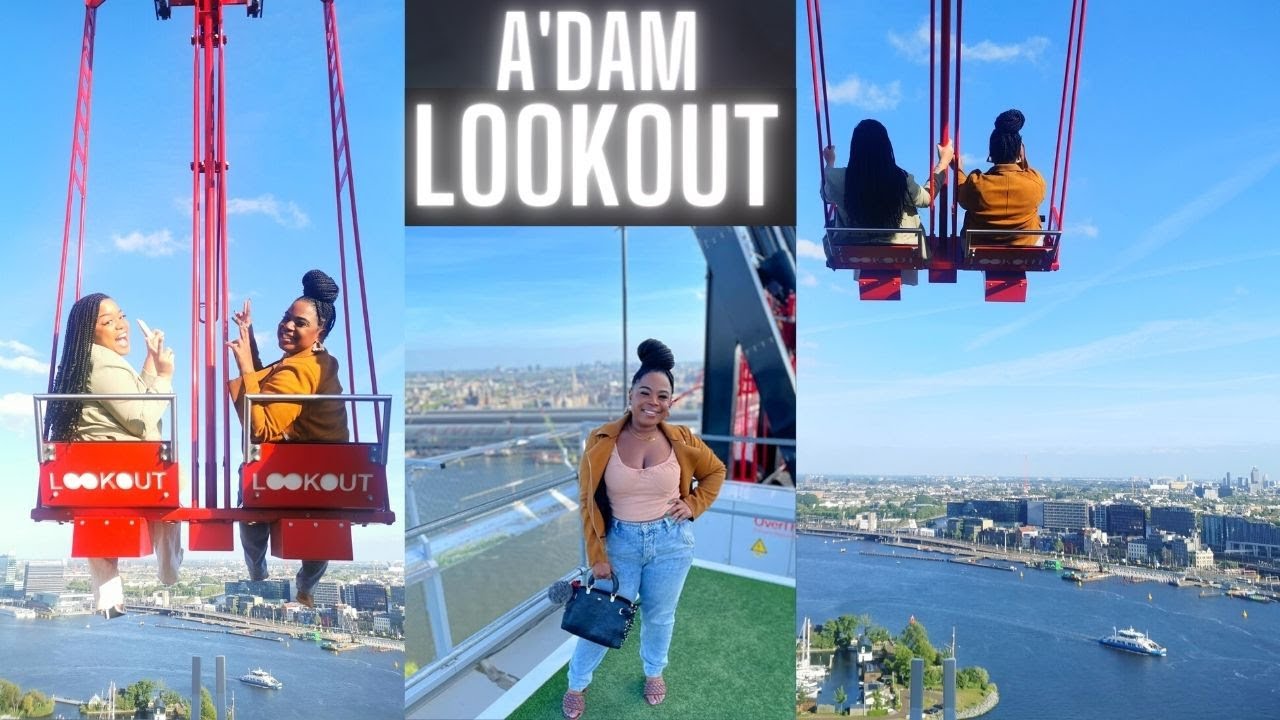 A'DAM LOOKOUT AMSTERDAM! VEGAN JUNK FOOD BAR AMSTERDAM !! BEST PLACES IN AMSTERDAM! SUMMER 2021 VLOG