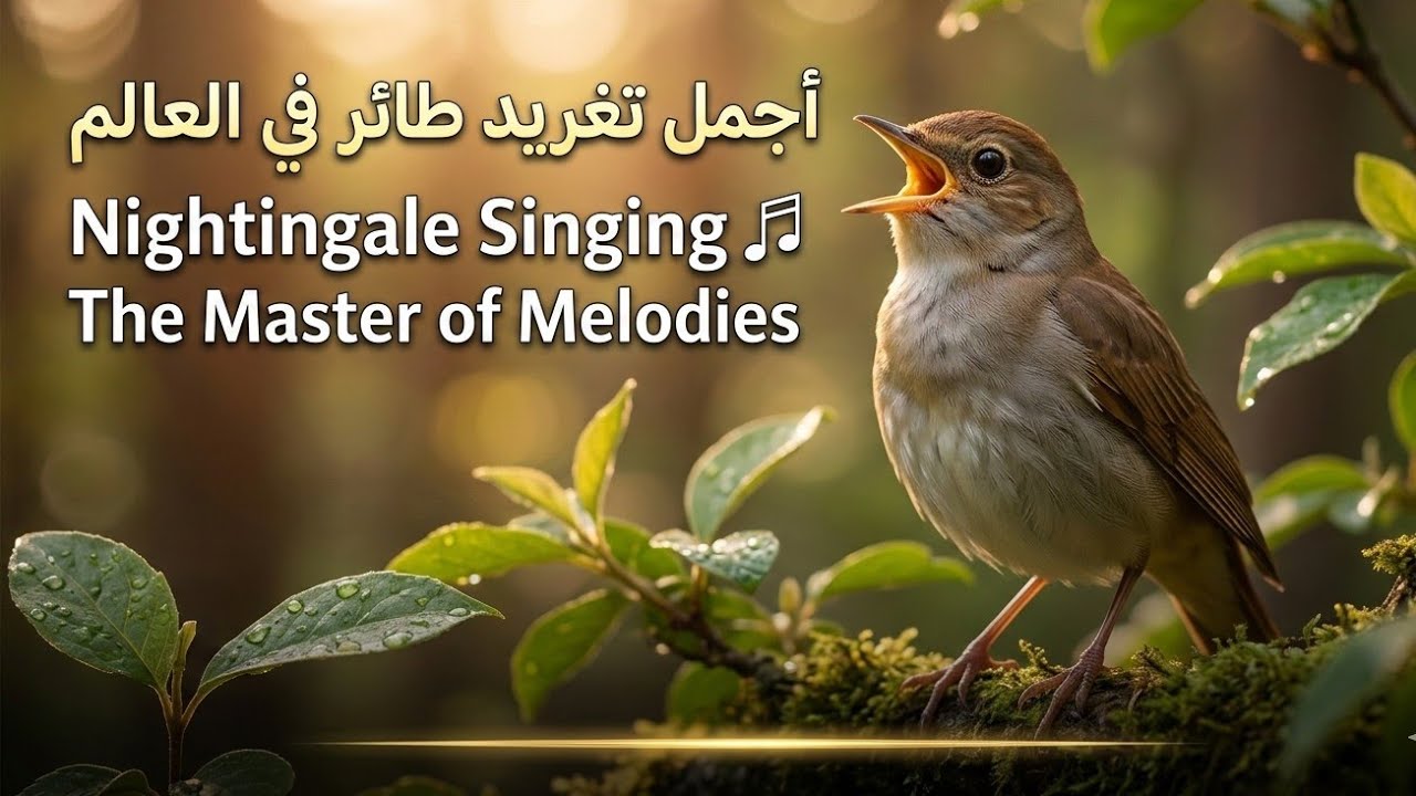 أجمل تغريد طائر في العالم: Nightingale Singing ~ The Master of Melodies