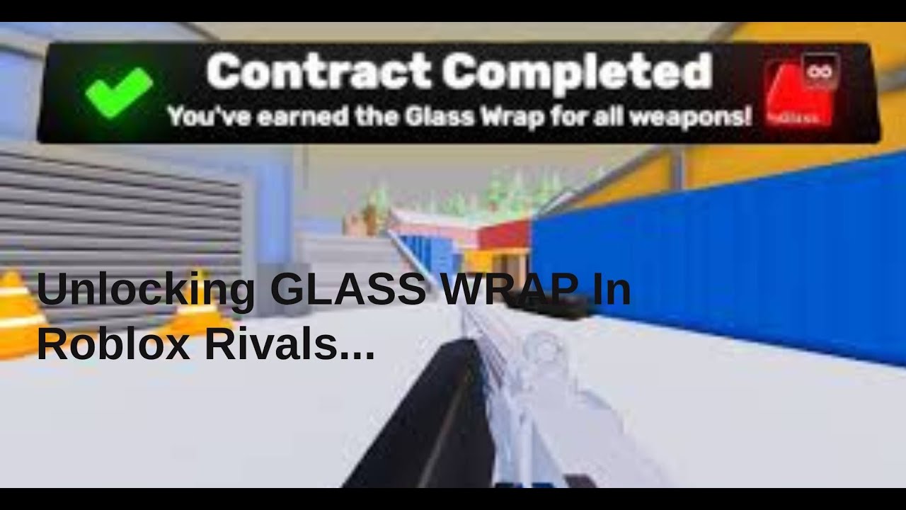 Inlocking GLASS WRAP In Roblox Rivals... - YouTube