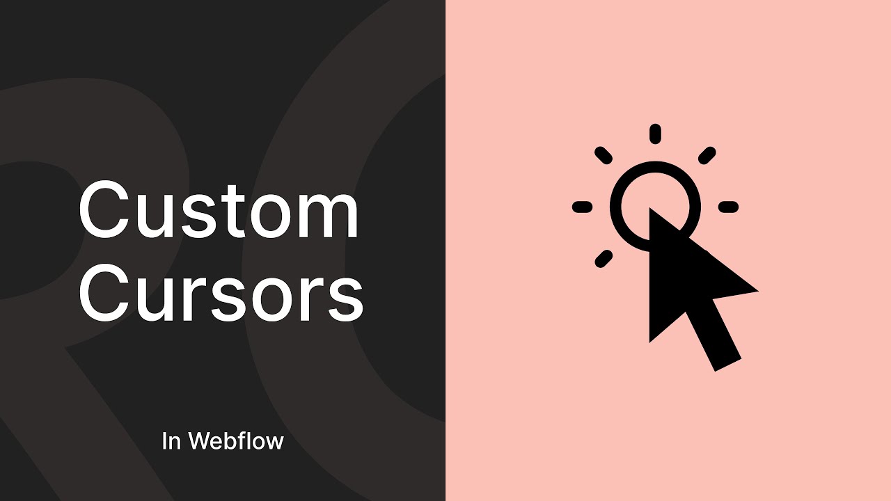 How to build a custom cursor on Webflow.