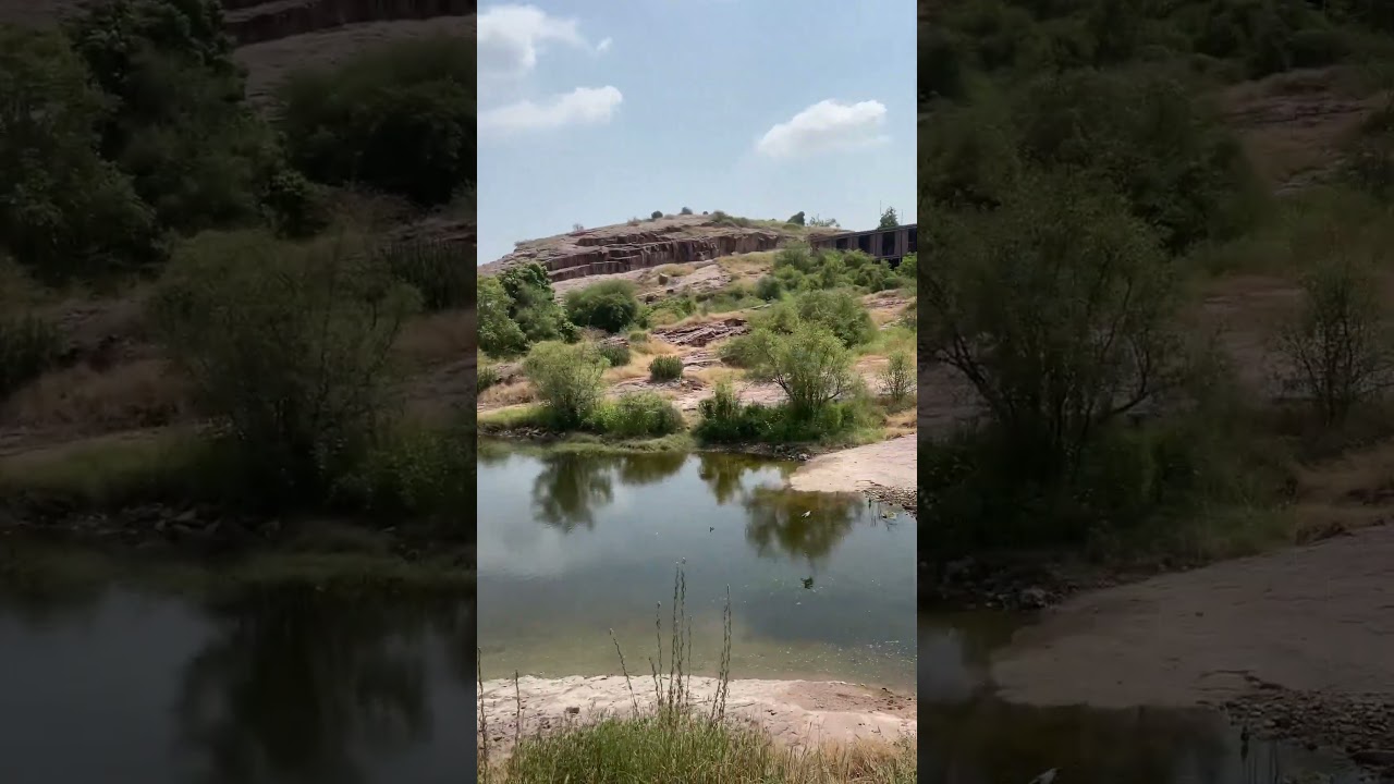 Beautiful Pond Outside of Mehrangarh Fort