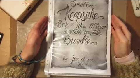 Small Keepsake Box: Jen of Eve Designs Templates : April DT Project