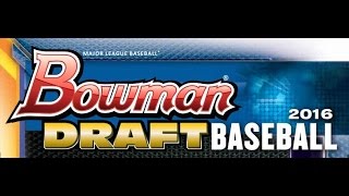 2016 Bowman Draft Baseball 2-Case eBay Player Break 3/7/17