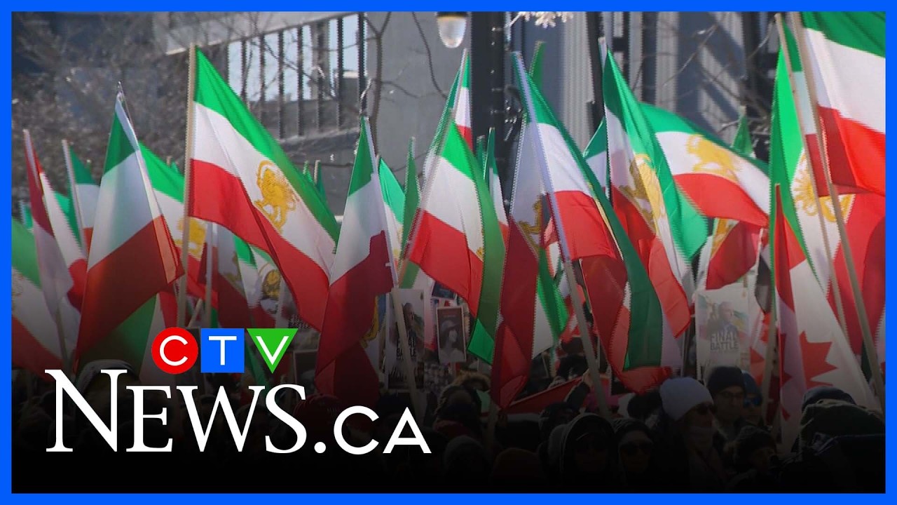 Montrealers march in show of support, solidarity for Iran